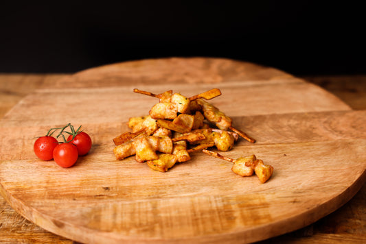 Voorgegaarde satestokken 12 gram 2,5 kilo